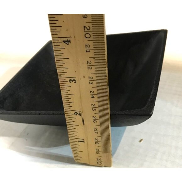 Black Cast Iron Square Bowl 6" x 6" 47 & Main - Picture 7 of 7